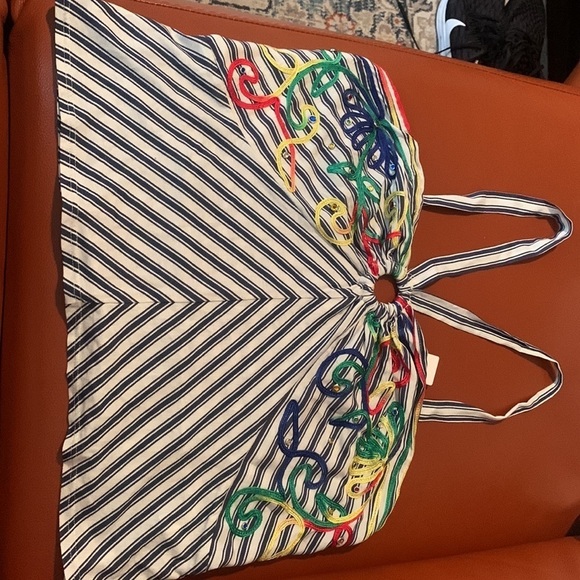 Anthropologie Multicolor Striped Tank Top - Picture 6 of 11
